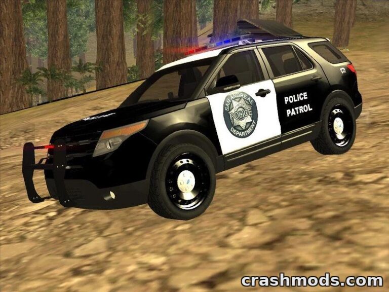 Ford Explorer Police Patrol – High-Poly Police SUV GTA San Andreas mod screenshot