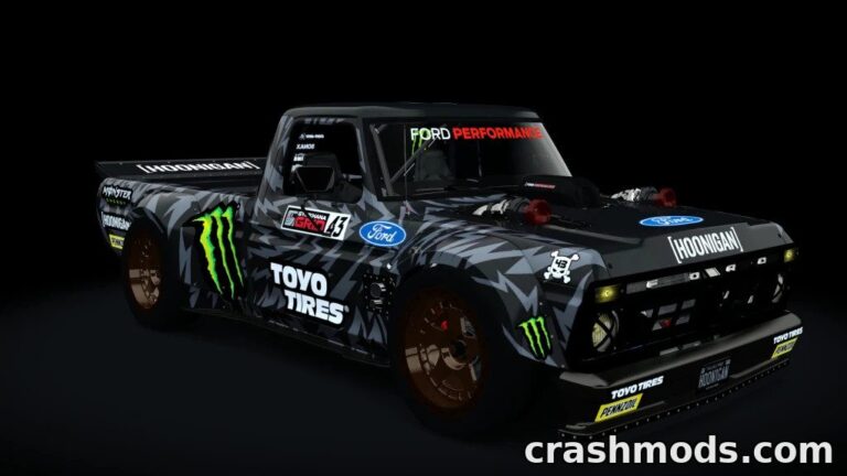 Ford F-150 Gymkhana 10 Hoonitruck – Ken Block Drift Truck Assetto Corsa mod screenshot