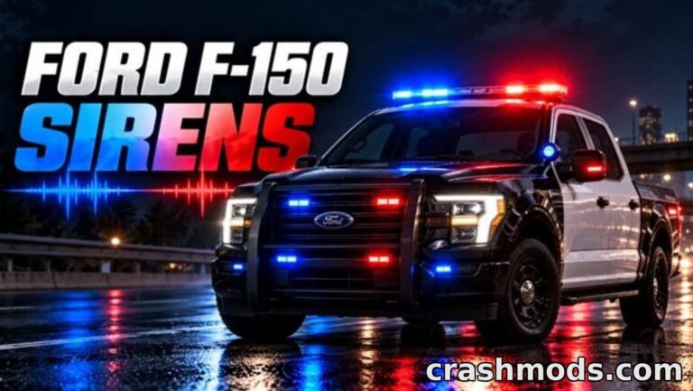 Ford F-150 Police Sirens – Wail & Yelp Sounds American Truck Simulator mod screenshot