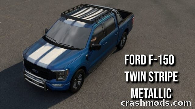Ford F-150 Twin Stripe – Classic Skin Design American Truck Simulator mod screenshot
