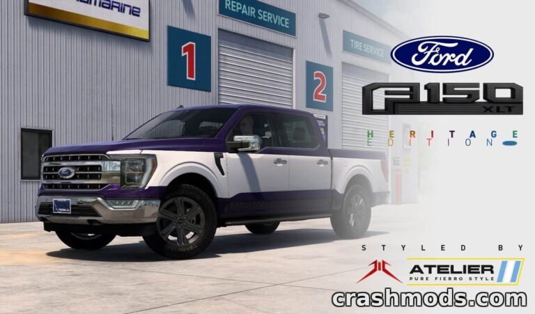 Ford F150 – Heritage Edition Metallic Skin American Truck Simulator mod screenshot