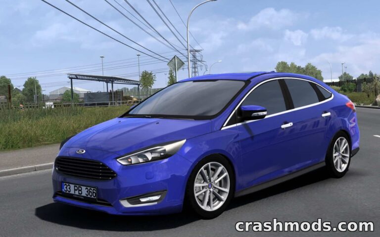 Ford Focus Mk3 – Customizable Hatchback & Sedan Car American Truck Simulator mod screenshot