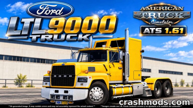Ford LTL 9000 – Classic Heavy Truck with Custom Options American Truck Simulator mod screenshot