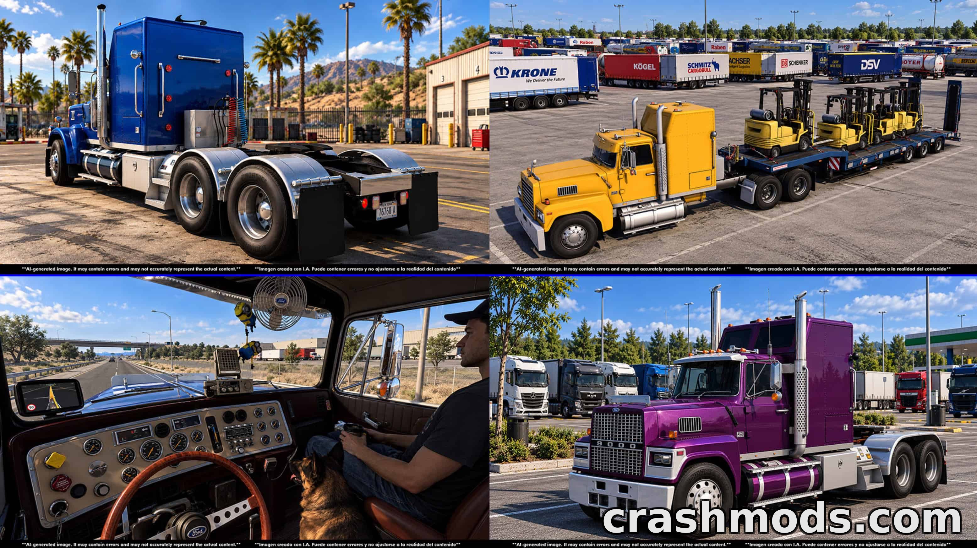 Ford LTL 9000 – Classic Heavy Truck with Custom Options – screenshot 3