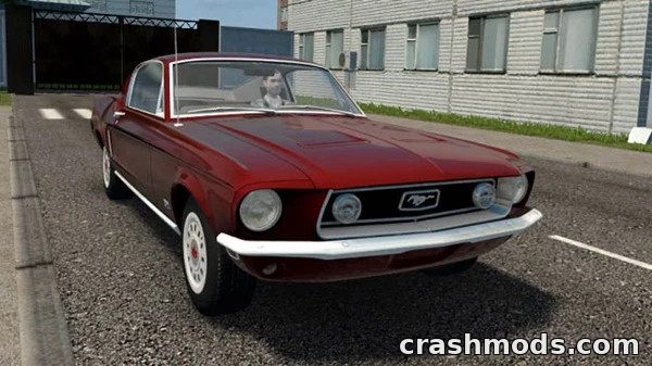 Ford Mustang 2+2 Fastback 1968 with Extras City Car Driving mod screenshot