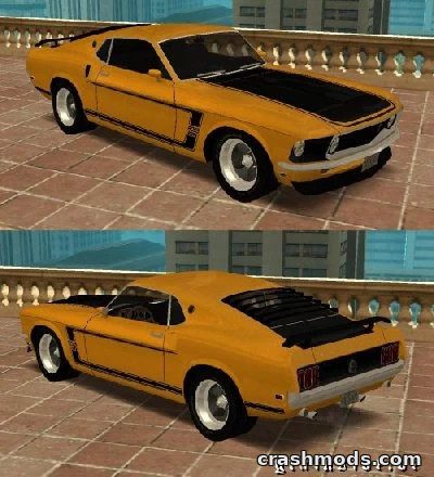 Ford Mustang Boss 302 1969 – Classic Muscle Car GTA San Andreas mod screenshot