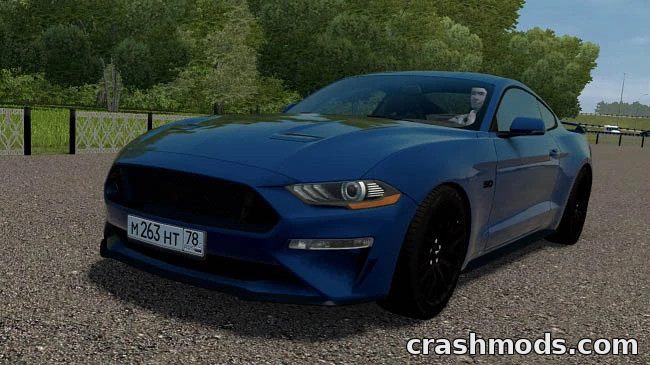 Ford Mustang GT 2018 – Drift Version with 466 hp City Car Driving mod screenshot