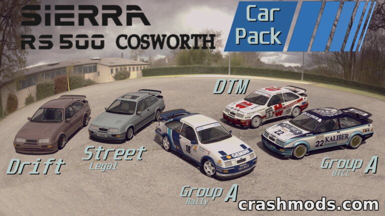 Ford Sierra Cosworth RS500 Pack – Group A, DTM, Rally and Drift Assetto Corsa mod screenshot