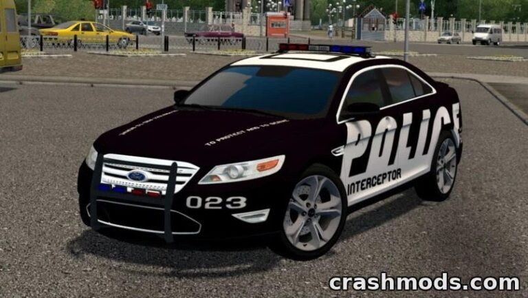 Ford Taurus 2010 Police – American Patrol Sedan City Car Driving mod screenshot