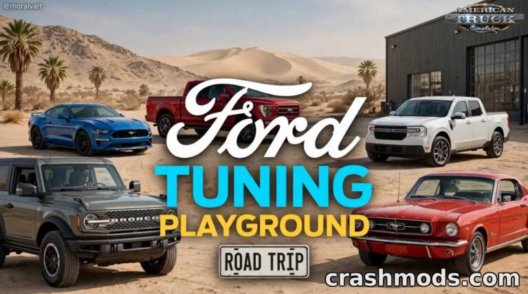 Ford Tuning Playground – Engine & Handling Upgrades American Truck Simulator mod screenshot