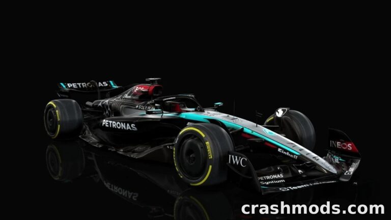 Formula 2024 F1 W15 – Mercedes-Benz Single-Seater Racer Assetto Corsa mod screenshot