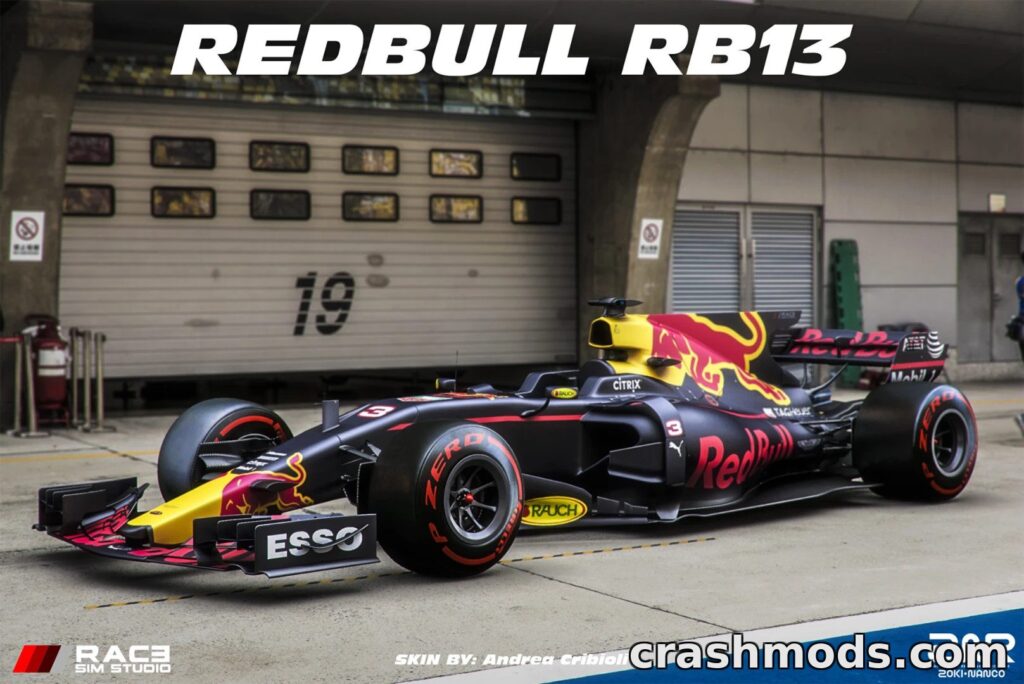 Formula Hybrid 2017 RB13 Ricciardo – Car 3 Livery Assetto Corsa mod screenshot