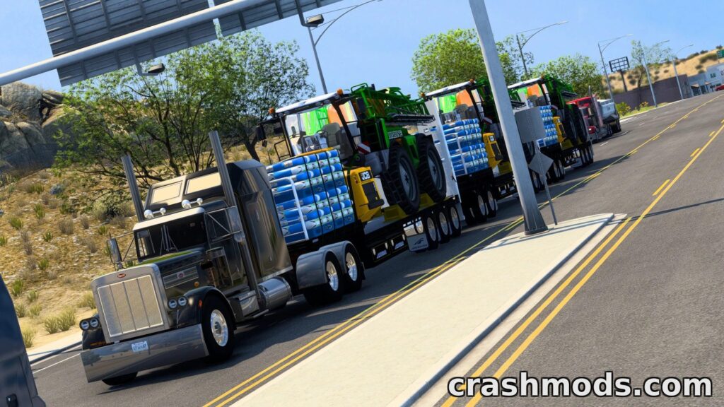 Freighters and Centurion Tire Trailers – Multiple Configurable Options American Truck Simulator mod screenshot