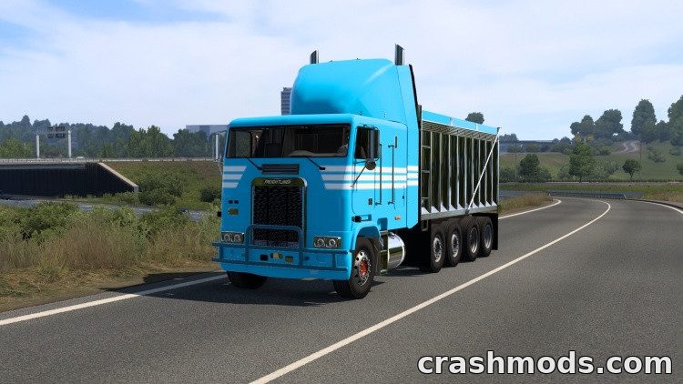 Freightliner FLB – Truck with 5 Chassis, Tow and Dump Variants Euro Truck Simulator 2 mod screenshot