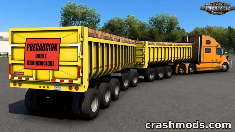Fruehauf 1973 Dump Trailer – Classic Bulk Hauler American Truck Simulator mod screenshot