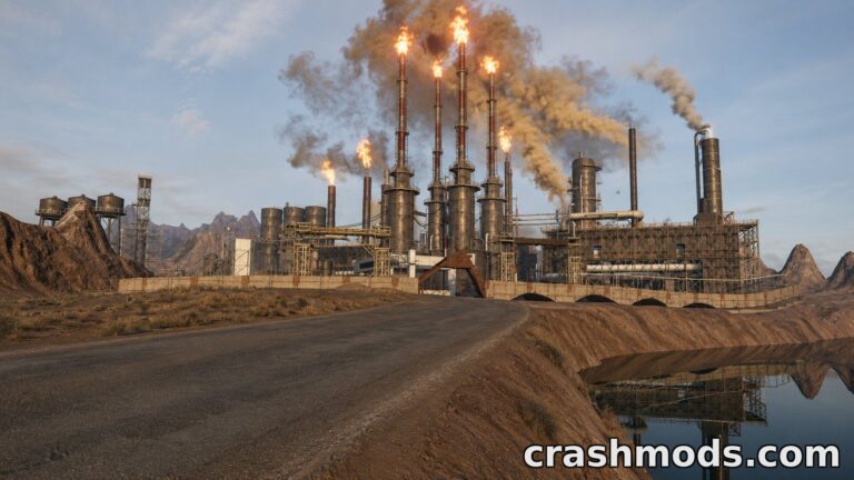 Fury Utah Road Warrior – Mad Max Style Wasteland Map BeamNG.drive mod screenshot