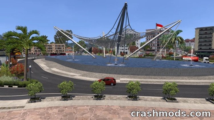 Gabungan Map – Indonesia Map Combo with Bekasi and Cikamurang Euro Truck Simulator 2 mod screenshot