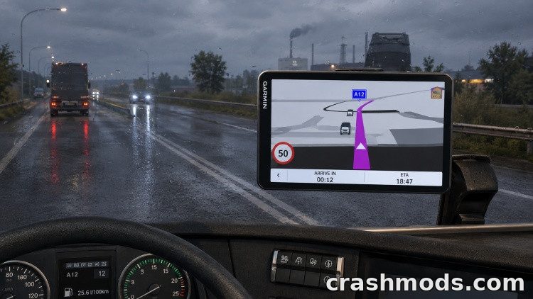 Garmin Dezl LGV1020 – Windshield GPS Accessory Euro Truck Simulator 2 mod screenshot