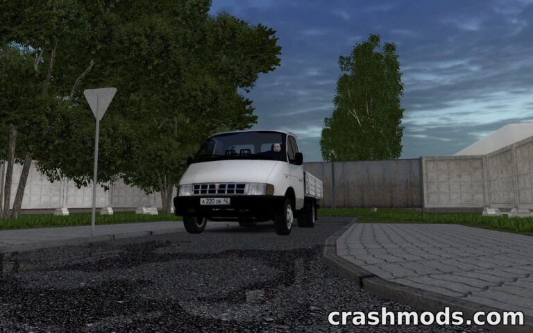GAZ 33021 Gazelle – Classic Utility Truck Addon City Car Driving mod screenshot