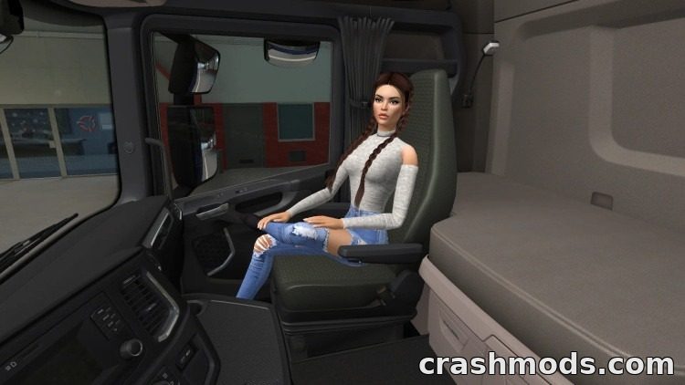 Girls Passenger – Six Female Passengers for Your Trips Euro Truck Simulator 2 mod screenshot