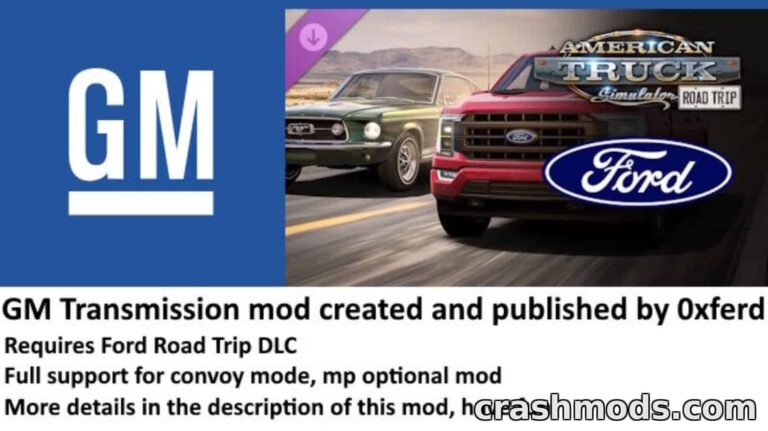 GM Transmission Pack – Ford Road Trip DLC Add-on American Truck Simulator mod screenshot
