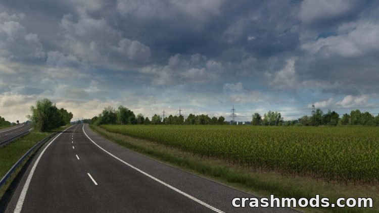 Grass Tree Improved – New Vegetation Euro Truck Simulator 2 mod screenshot