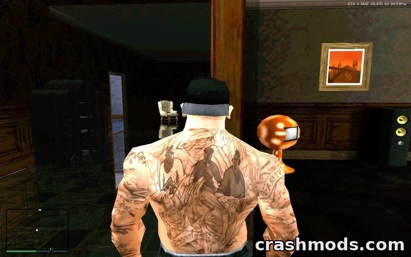 HD Tattoo Pack for CJ – Detailed Body Art GTA San Andreas mod screenshot