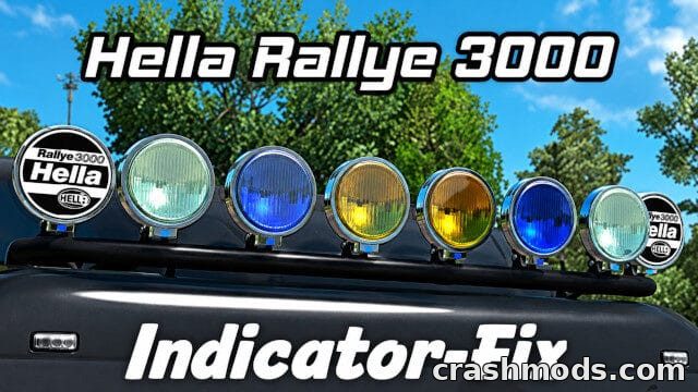 Hella Rallye 3000 – Indicator & Beam Fix American Truck Simulator mod screenshot