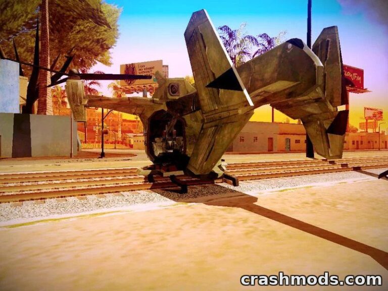 HELO4 Future Hunter – Futuristic Helicopter Replacement GTA San Andreas mod screenshot