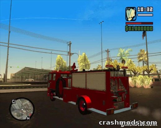 Hino Ranger Fire Truck – Fixed Japanese Fire Engine GTA San Andreas mod screenshot