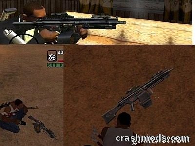 H&K 23E – Modern Warfare 2 Styled Machine Gun GTA San Andreas mod screenshot