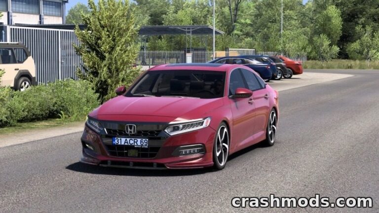 Honda Accord 2021 – Sedan with Wheel and Interior Options Euro Truck Simulator 2 mod screenshot
