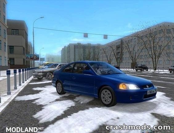Honda Civic Si Coupe City Car Driving mod screenshot