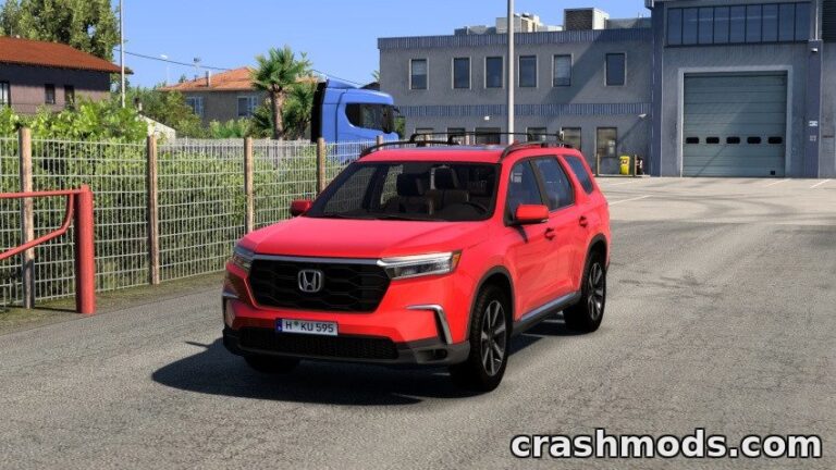 Honda Pilot YG2 2025 – Family SUV with Custom Digital UI Euro Truck Simulator 2 mod screenshot