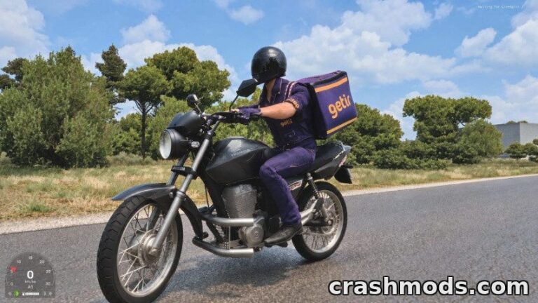 Honda Titan 2008 – Standalone Courier Bike with GETİR Livery Euro Truck Simulator 2 mod screenshot