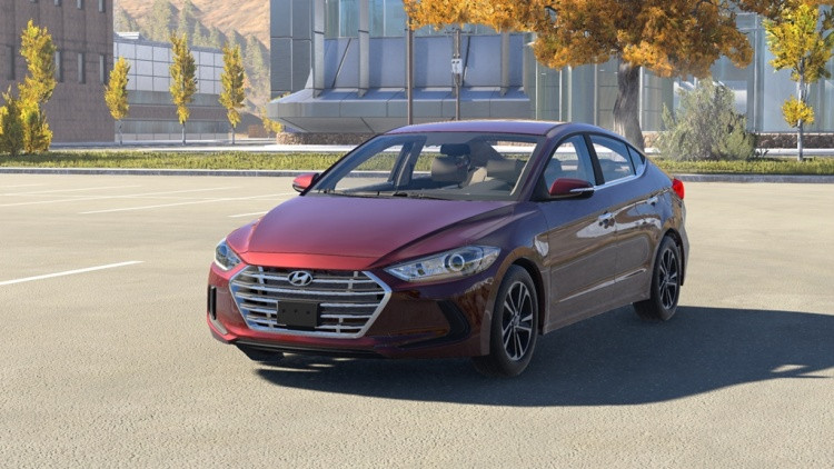 Hyundai Elantra 2017 – Compact Sedan with 10 Configurations BeamNG.drive mod screenshot