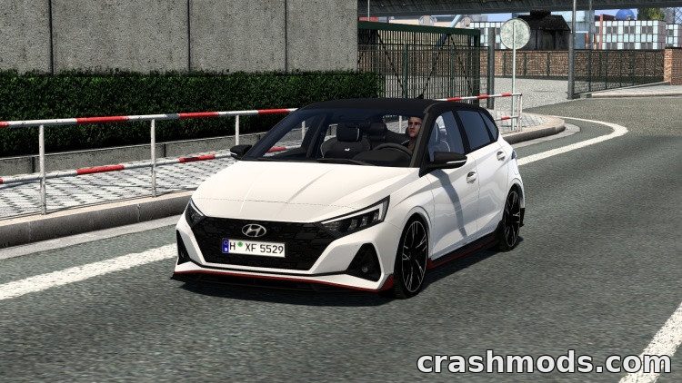 Hyundai i20 2021 – Drivable Compact Hatchback with Digital Dash Euro Truck Simulator 2 mod screenshot