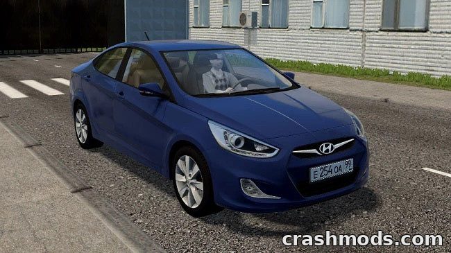 Hyundai Solaris 2011 – Budget Sedan with Taxi Livery Extra City Car Driving mod screenshot