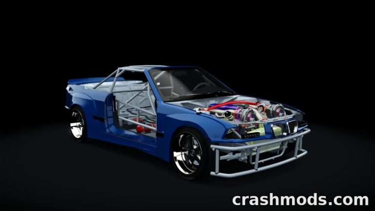 IDS BMW E36 Cab Missile – Missile-Style Drift Car Assetto Corsa mod screenshot