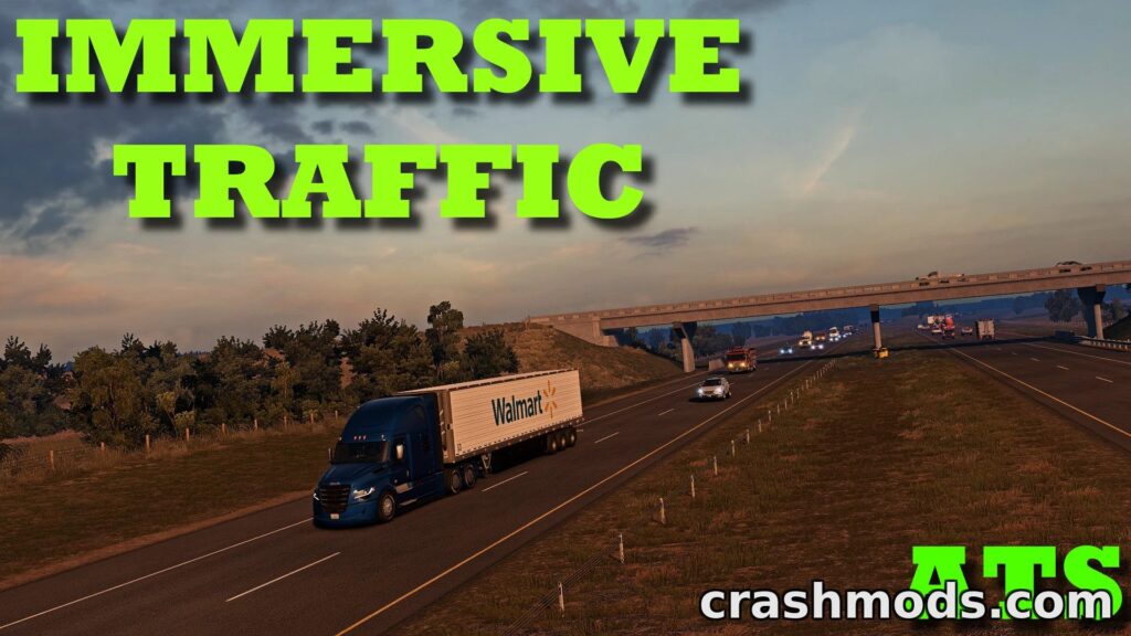 Immersive Traffic – Enhanced Density and Realism Experience American Truck Simulator mod screenshot