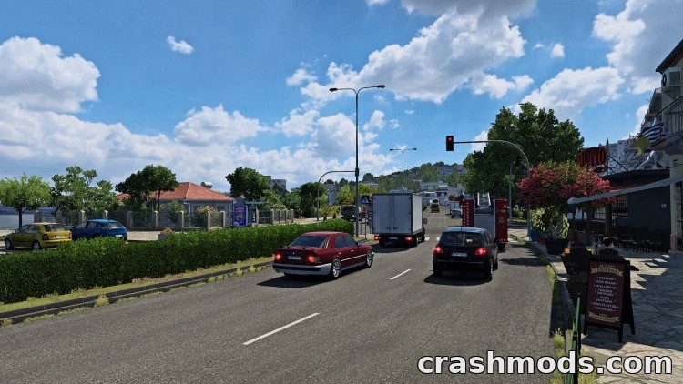 Immersive Traffic – More Trams, Trains and City Traffic Euro Truck Simulator 2 mod screenshot