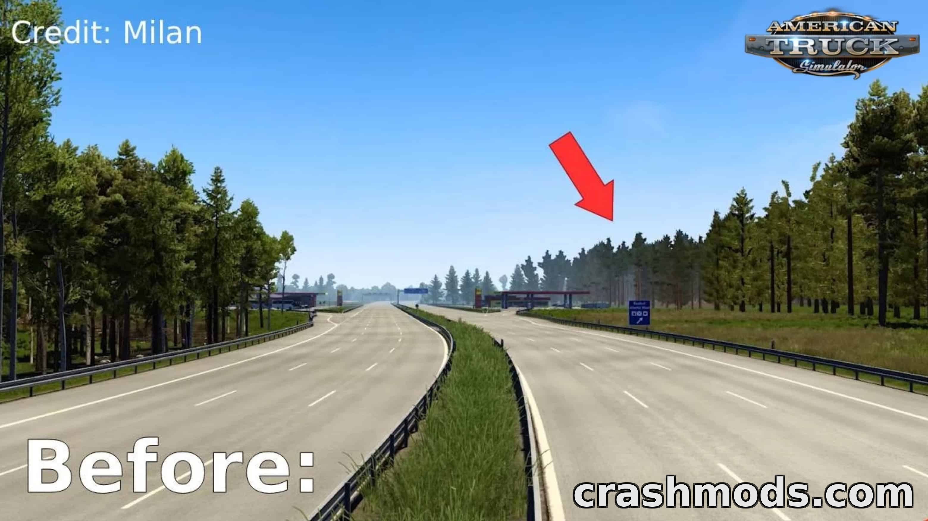 Improved Vegetation LOD – Denser Roadside Scenery – screenshot 3