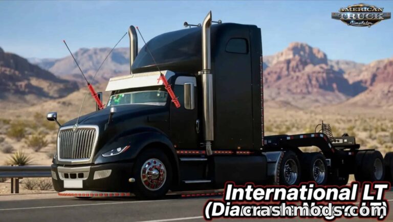 International LT Diamante Negro – Custom Truck American Truck Simulator mod screenshot