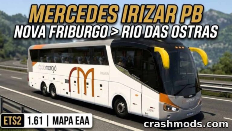 Irizar PB 6×2 – Mercedes-Benz Bus American Truck Simulator mod screenshot