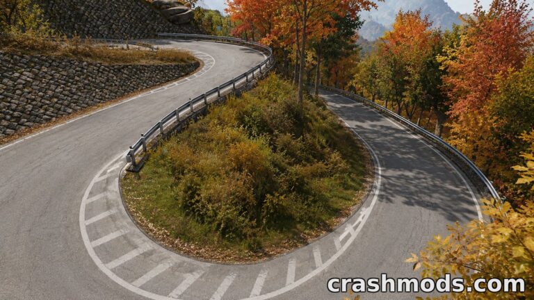 Irohazaka Slope – Winding Japanese Touge Downhill Map BeamNG.drive mod screenshot