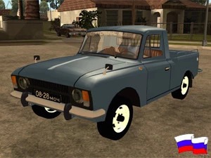 Realistic Isuzu pickup truck mod for GTA San Andreas, showcasing detailed design and vibrant colors in a sunny environment.