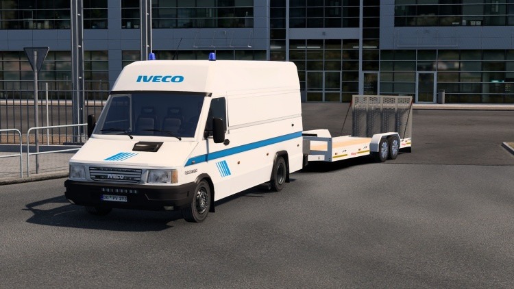 Iveco Daily 35-10 – Van with Tandem Fliegl Trailer – screenshot 2
