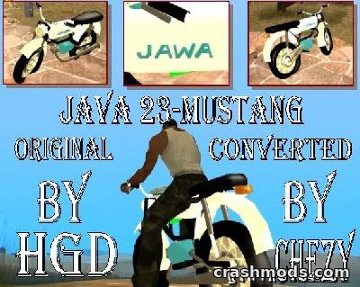 Jawa 23-Mustang – Classic Czech Bike Add-on GTA San Andreas mod screenshot