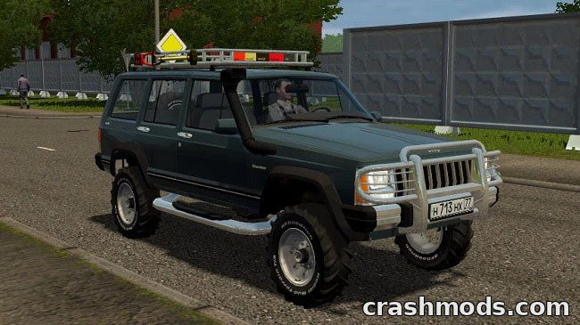 Jeep Cherokee II XJ Off Road – 2.5 TD 4×4 with 5-Speed Manual City Car Driving mod screenshot
