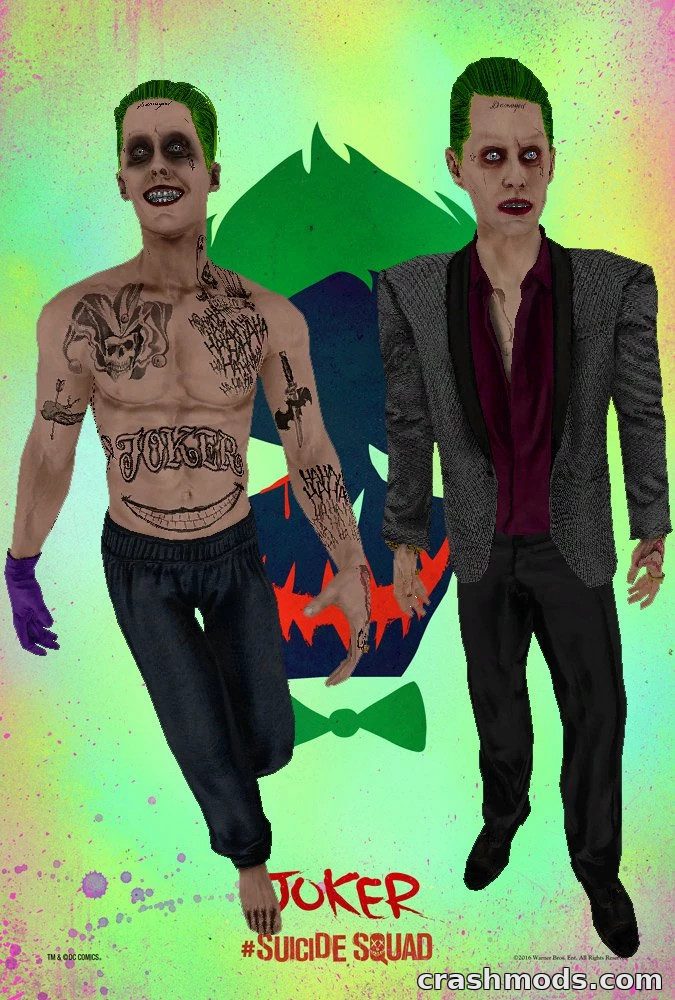 Joker (Suicide Squad) – Iconic Character Skin for Original Edition GTA San Andreas mod screenshot